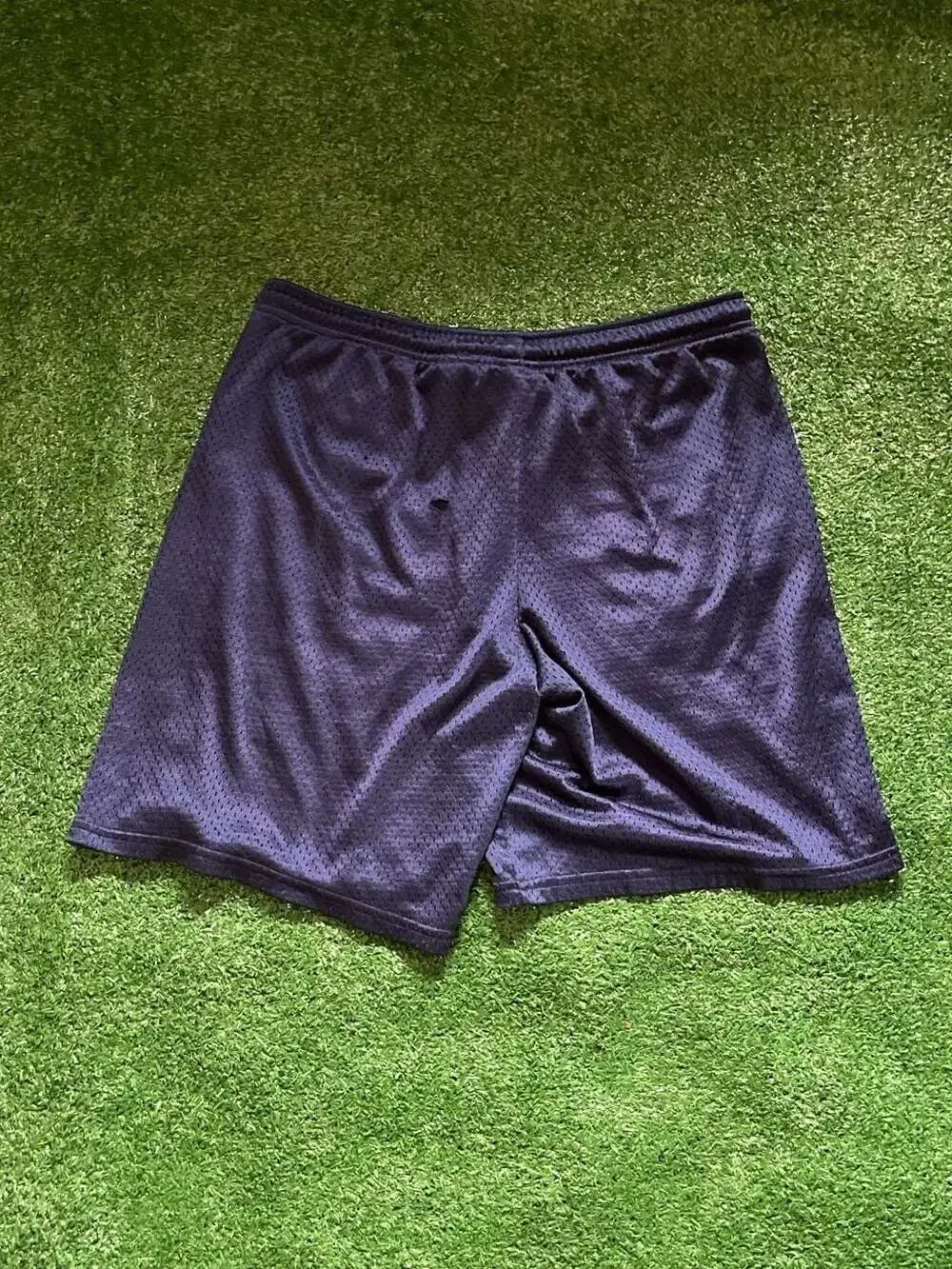 Vintage Nike Silver Tag Navy Blue Mesh Basketball Shorts